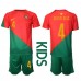 Portugal Ruben Dias #4 Hjemmedraktsett Barn VM 2022 Korte ermer (+ Korte bukser)